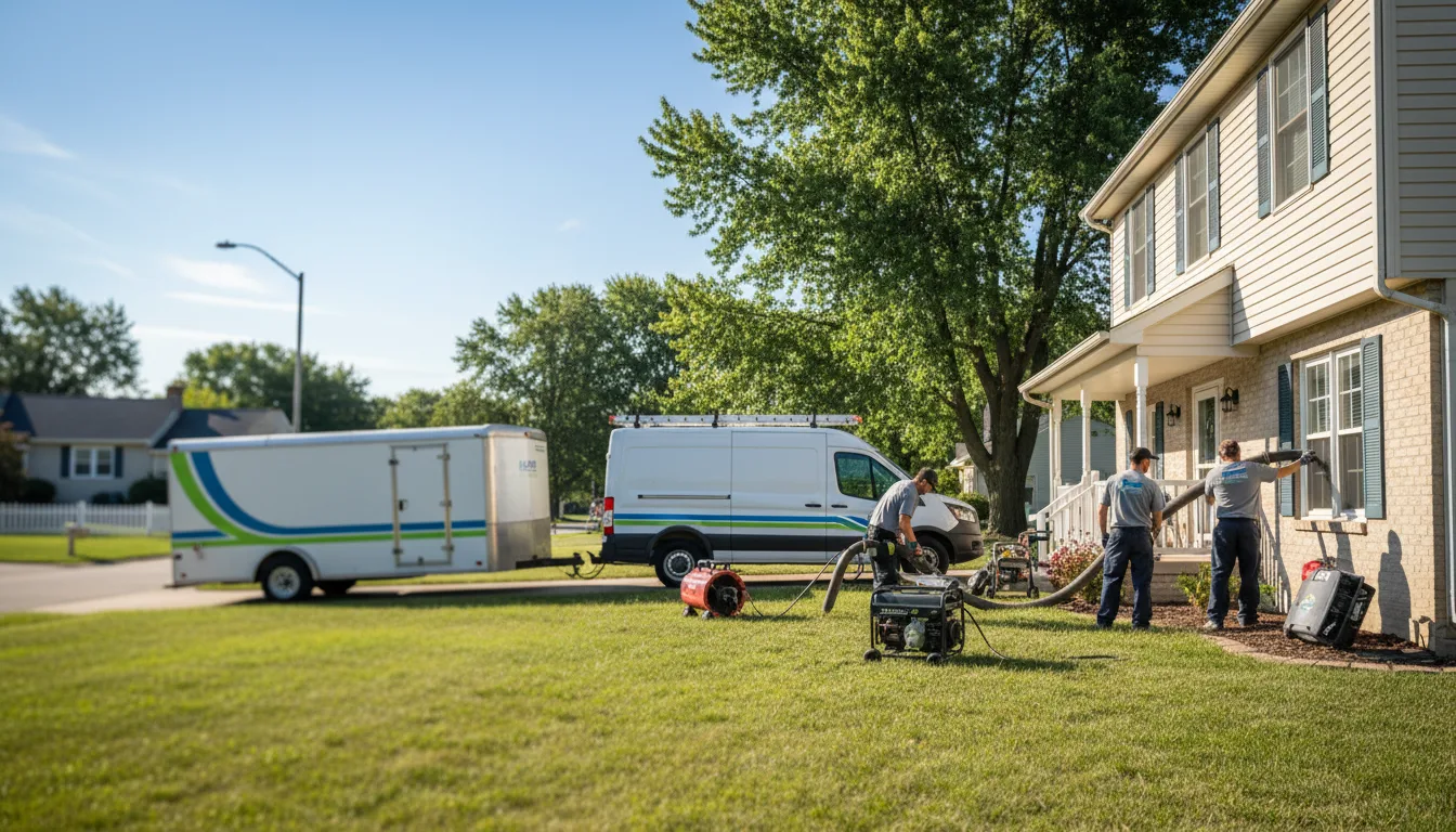Flooded Basement Restoration And Cleanup With Repair in Camp Point, IL near me
